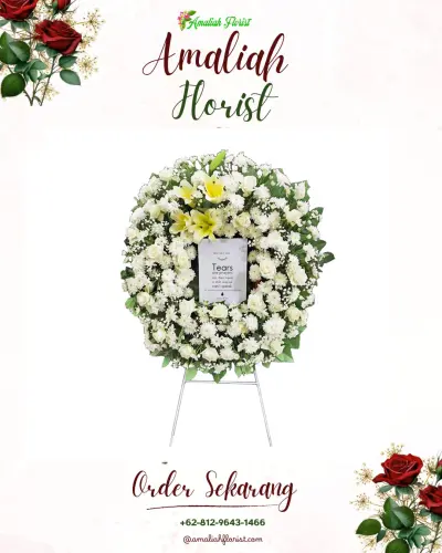 Krans Bunga Duka Cita di Cikujang
